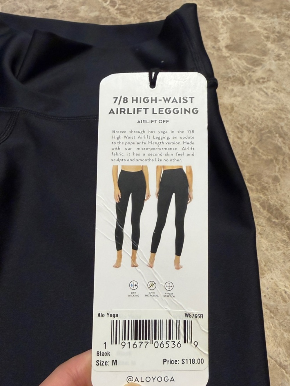Alo 7/8 High Waist Airlift Legging Size Medium